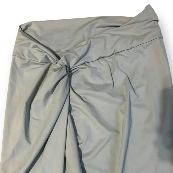 SKIMS Recycled Swim Sarong Skirt Chrome Size XL Stretch - Picture 5 of 10
